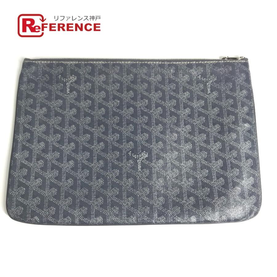 GOYARD ゴヤール セナMM セナ MM ポーチ セカンドバッグ カバン クラッチバッグ グレー ユニセックス【中古】 | GOYARD