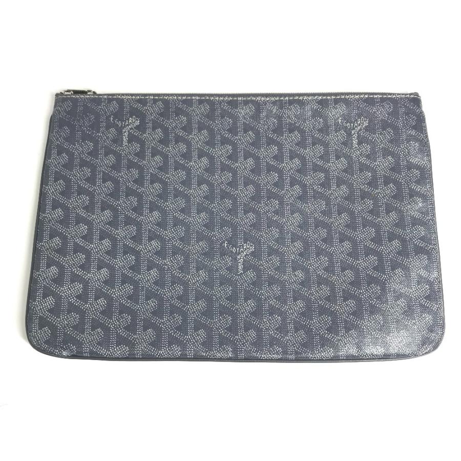 GOYARD ゴヤール セナMM セナ MM ポーチ セカンドバッグ カバン クラッチバッグ グレー ユニセックス【中古】 | GOYARD | 01