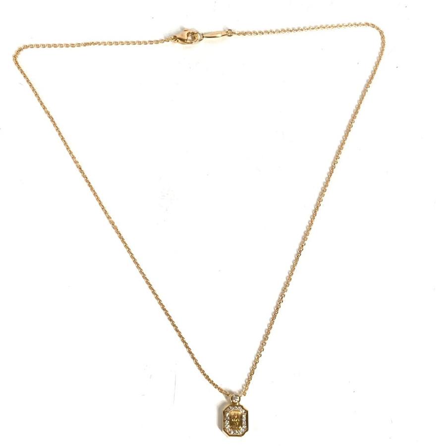 HARRY WINSTON ハリーウィンストン HWロゴ ダイヤ  アクセサリー チェーンネックレス ジュエリー K18 金 18K  ゴールド レディース【中古】 |  | 01