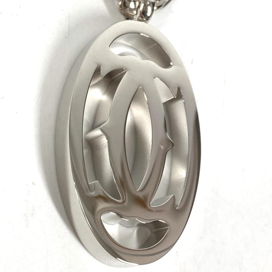 美品 CARTIER カルティエ T1220148 2Cデコール チェーンネックレス チャーム キーホルダー バッグチャーム ペンダントトップ【中古】 | Cartier | 01