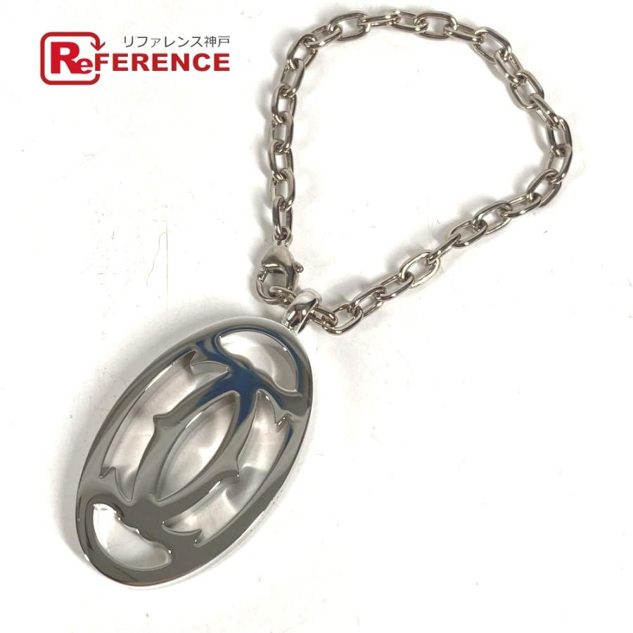 美品 CARTIER カルティエ T1220148  2Cデコール ロゴ ネックレス  チェーンネックレス チャーム キーホルダー ペンダントトップ【中古】 | Cartier