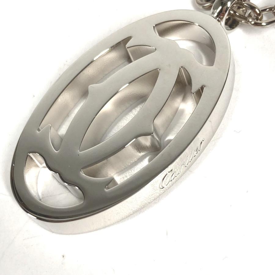 美品 CARTIER カルティエ T1220148  2Cデコール ロゴ ネックレス  チェーンネックレス チャーム キーホルダー ペンダントトップ【中古】 | Cartier | 02