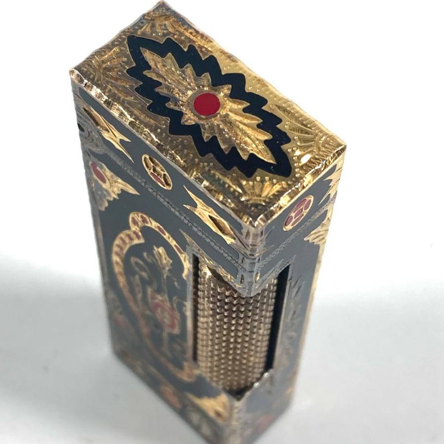 Dunhill ダンヒル 装飾 彫刻 喫煙具 タバコ 煙草 ロイキング RoyKing ライター マルチカラー ユニセックス【中古】 | dunhill | 01