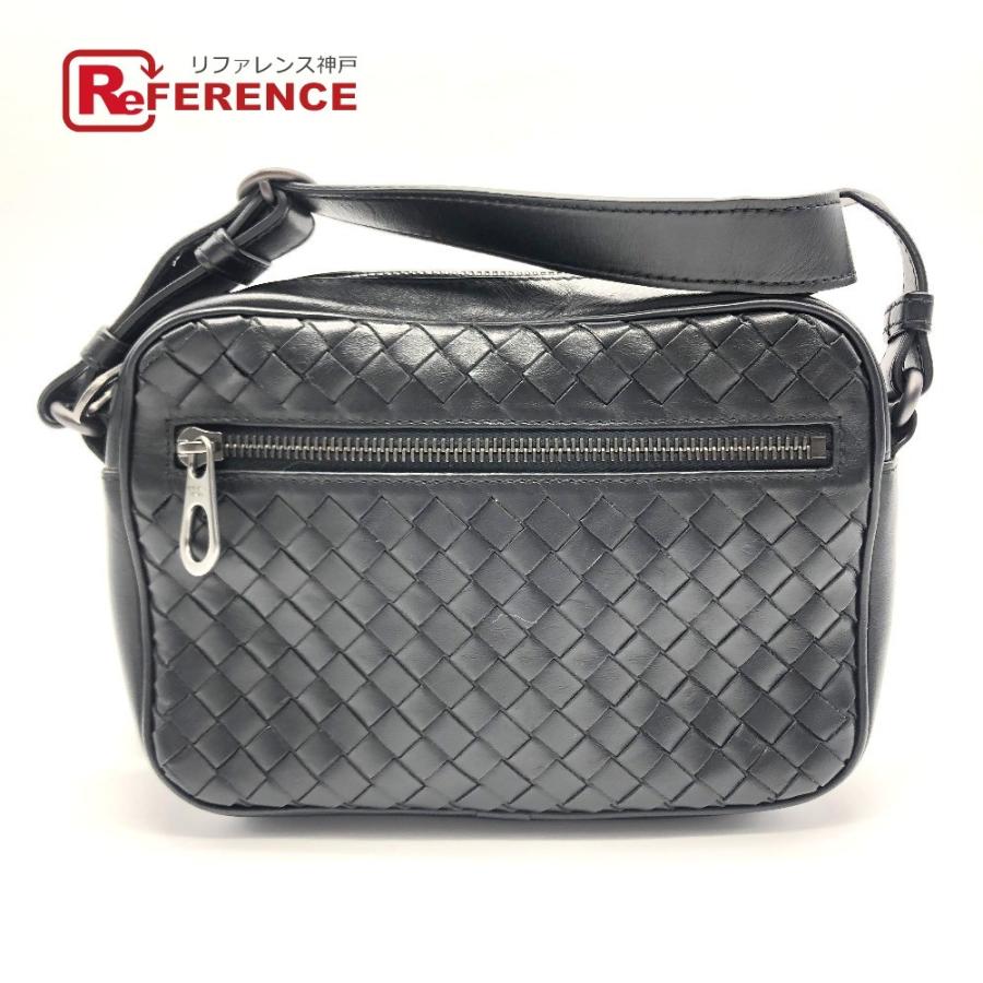Bottega Veneta ボッテガヴェネタ ポシェット イントレチャート ショルダーバッグ ブラック メンズ 中古 O 0414 3 リファレンス コレクション 通販 Yahoo ショッピング