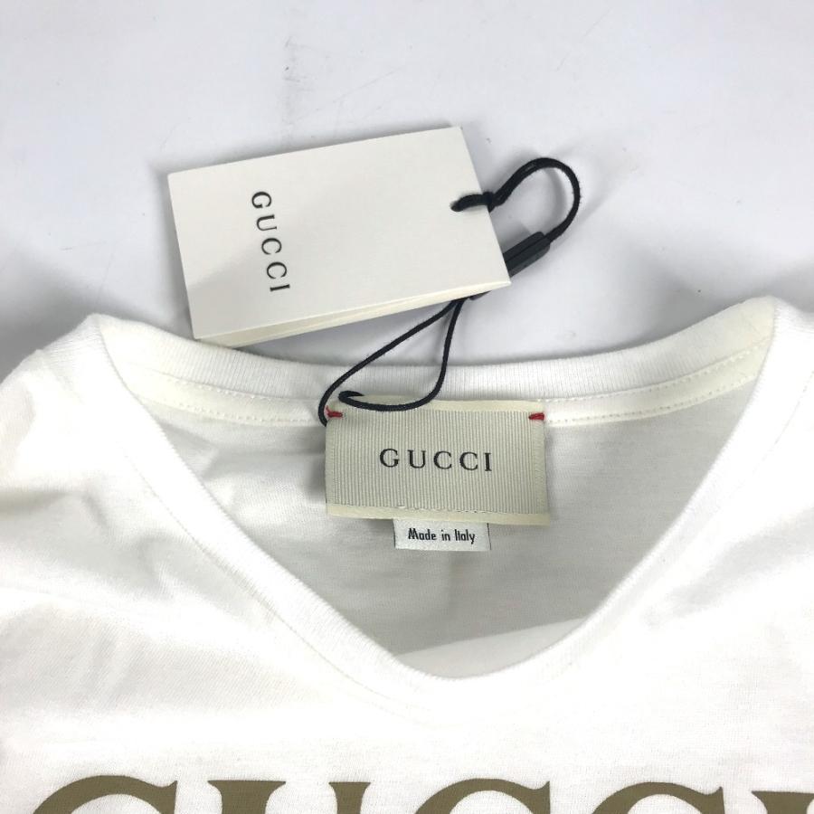 GUCCI グッチ 503628 半袖 シャツ ヴィンテージロゴ ダメージ加工 GUCCIロゴプリント 半袖シャツ キッズ | GUCCI | 03