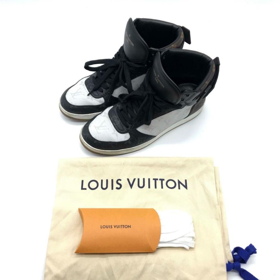 Louis Vuitton ルイヴィトン 1a44vs リヴォリライン ハイカット モノグラム 3カラー スニーカー ブラウン ブラック ホワイト メンズ 中古 O 0602 3 リファレンス コレクション 通販 Yahoo ショッピング