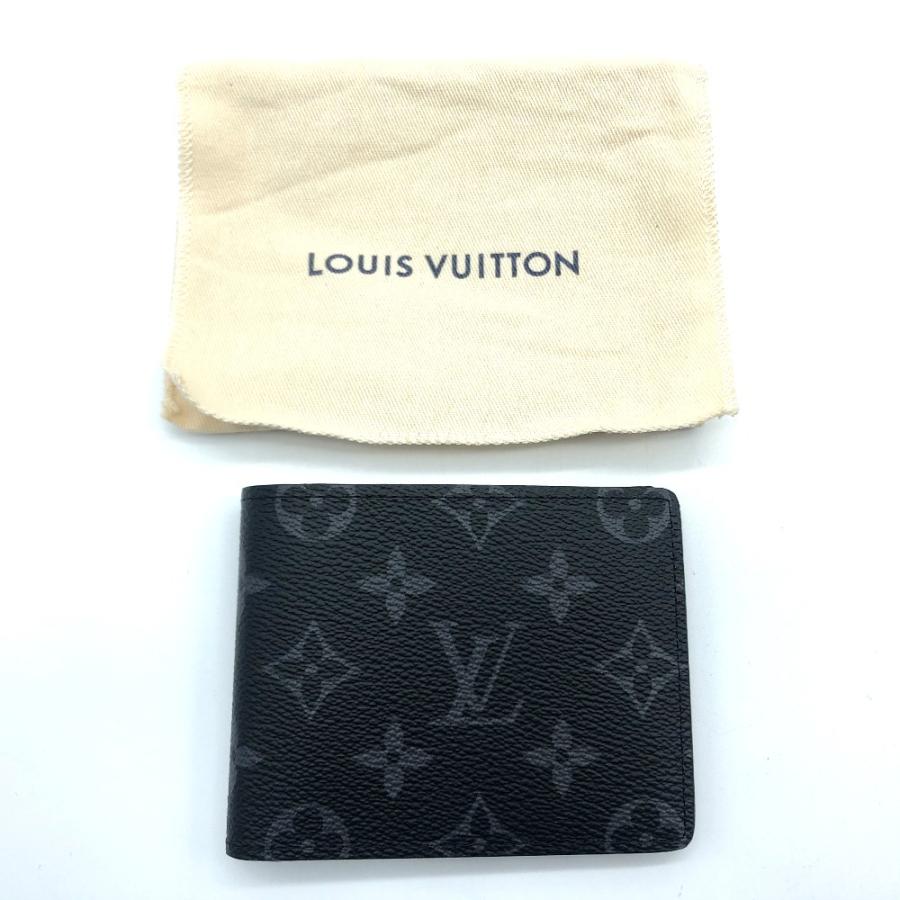 Louis Vuitton ルイヴィトン M ポルトフォイユ スレンダー モノグラムエクリプス 二つ折り財布 小銭入れなし ブラック メンズ 未使用 中古 O 05 7 リファレンス コレクション 通販 Yahoo ショッピング