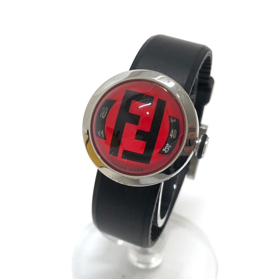 FENDI フェンディ 8010 L FF ロゴ ドーム型 ブースラ クオーツ 腕時計