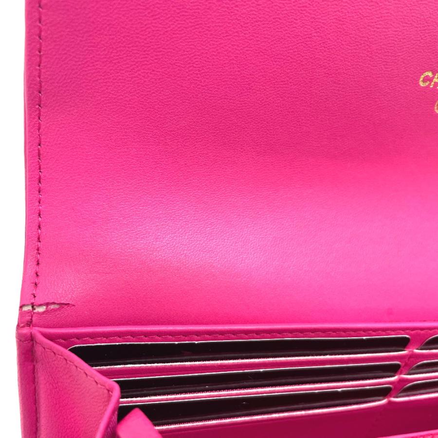 CHANEL シャネル A80286 ボーイシャネル 財布 ラウンドファスナー ロングウォレット 革小物 マトラッセ 長財布 ピンク レディース【中古】 | CHANEL | 05