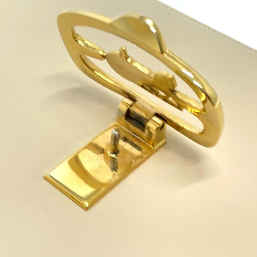 CELINE セリーヌ 馬車金具 ヴィンテージ 肩掛け セミショルダーバッグ レザー レディース ベージュ×ゴールド金具 | CELINE | 10