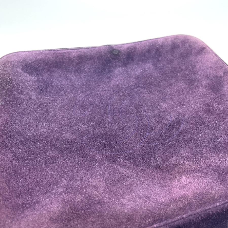 CHANEL シャネル CC ココマーク スクエアバッグ ファッション小物 手提げ ハンドバッグ スエード パープル レディース【中古】 | CHANEL | 06