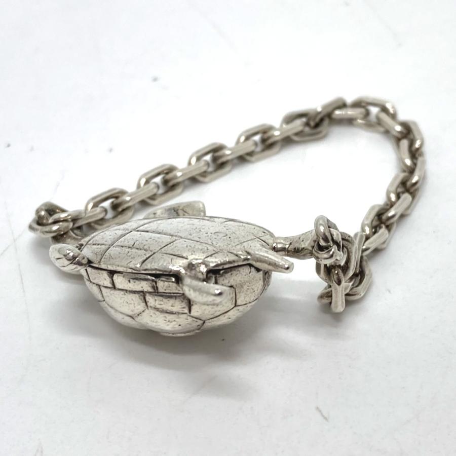 HERMES エルメス 亀 かめ タートル キーチェーン チャーム SV925