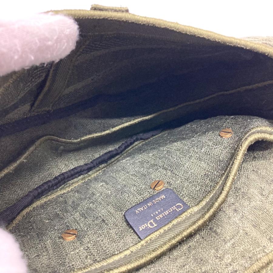 美品 Christian Dior クリスチャンディオール オブリーク SADDLE 