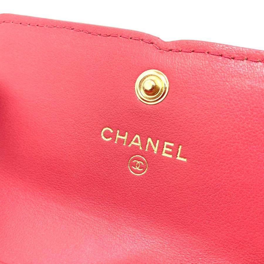 CHANEL 美品 シャネル AP0375 CC フィリグリー マトラッセ 中長財布 3 