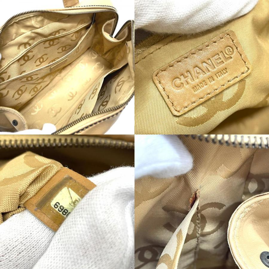 CHANEL シャネル CC ココマーク ワイルドステッチ ヴィンテージ トートバッグ ハンドバッグ ラムスキン ベージュ レディース【中古】 | CHANEL | 09