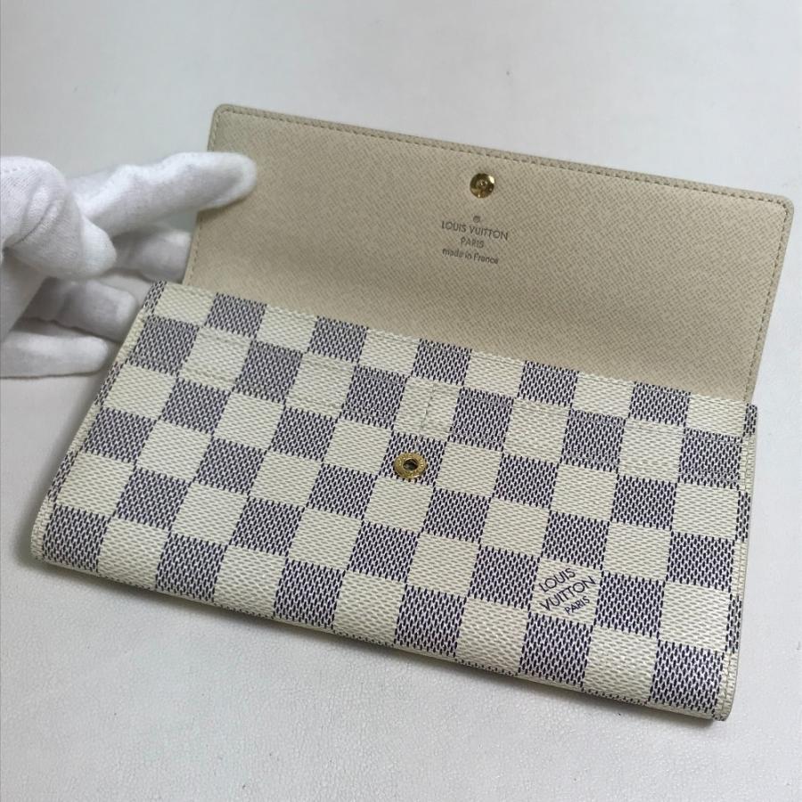 LOUIS VUITTON ルイヴィトン N61735 ダミエアズール ポルトフォイユ サラ ロングウォレット 長財布 ダミエアズールキャンバス【中古】 | LOUIS VUITTON | 06