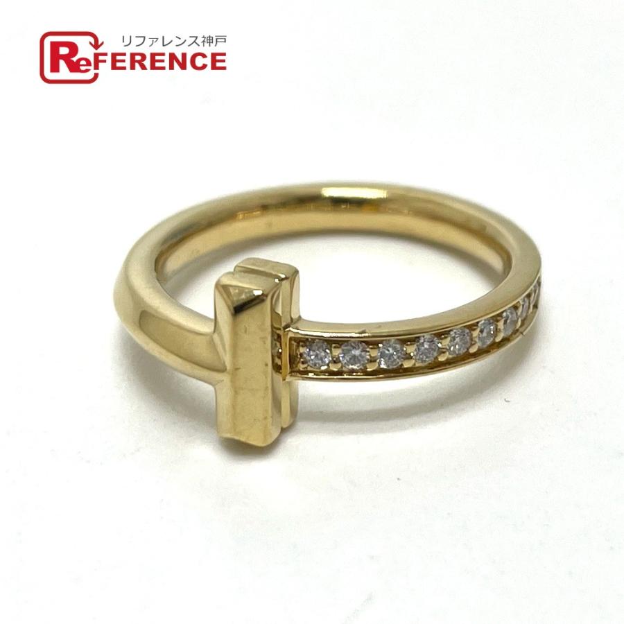 ティファニー TIFFANY&Co. Tワン ナロー ダイヤ 7号 リング・指輪 K18