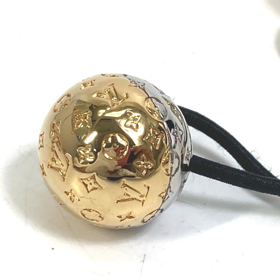 LOUIS VUITTON ルイヴィトン M80266 ナノグラム シュシュ プラネットLV ヘアゴム ゴールド／シルバー レディース【中古】 | LOUIS VUITTON | 05