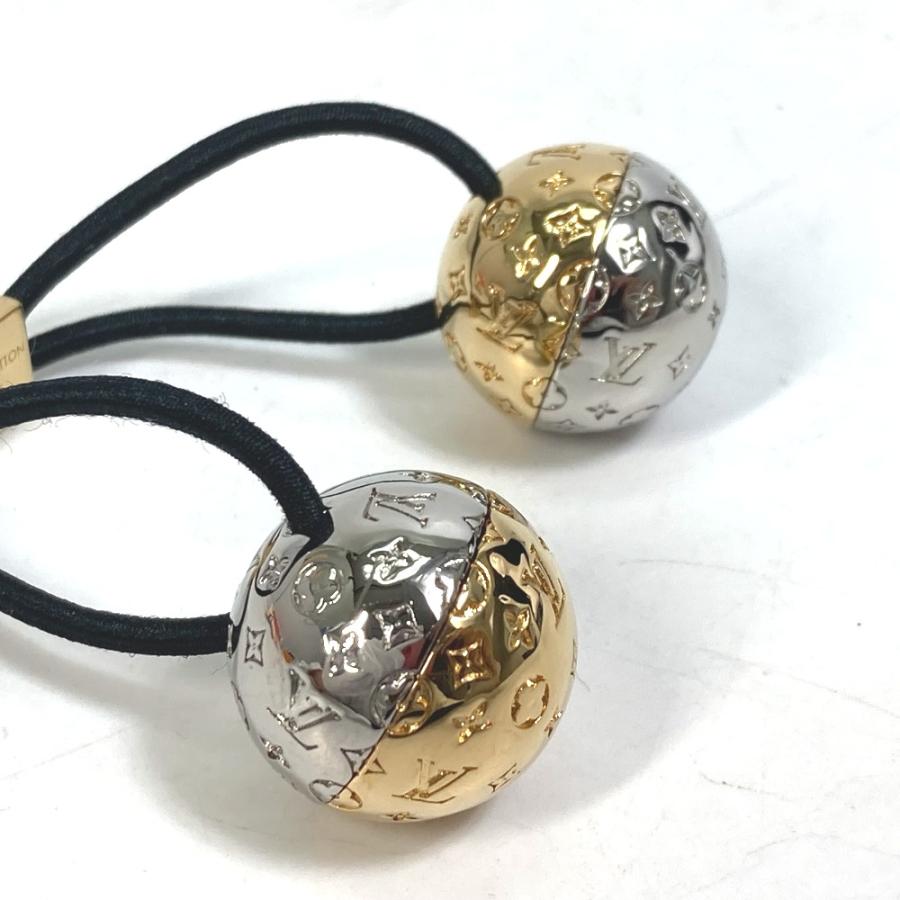 LOUIS VUITTON ルイヴィトン M80266 ナノグラム シュシュ プラネットLV ヘアゴム ゴールド／シルバー レディース【中古】 | LOUIS VUITTON | 07