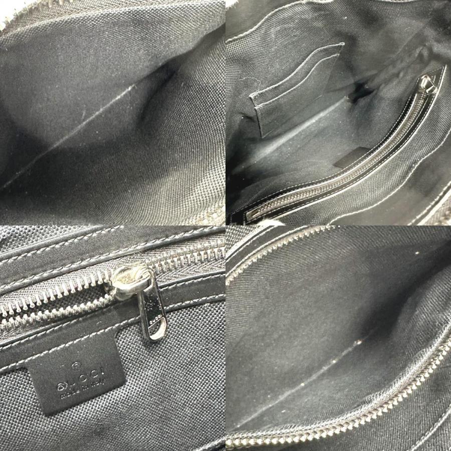 グッチ GUCCI ショルダーバッグ ミディアム メッセンジャーバッグ 474137 ブラック GGスプリームキャンバス カーフレザー 【中古】 GUCCI（グッチ） 474137 GG メッセンジャー カバン ショルダーバッグ