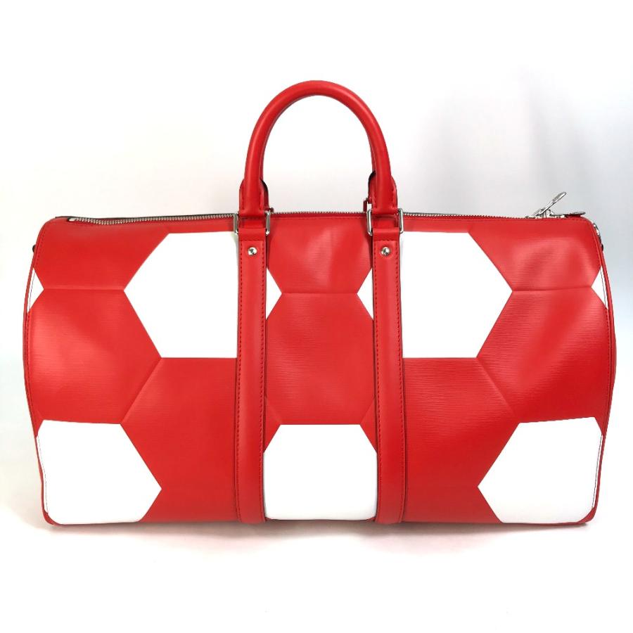 LOUIS VUITTON ルイヴィトン M52121 エピ 2018FIFAワールドカップ サッカー キーポルバンドリエール50 ボストンバッグ レッド (中古)未使用の画像