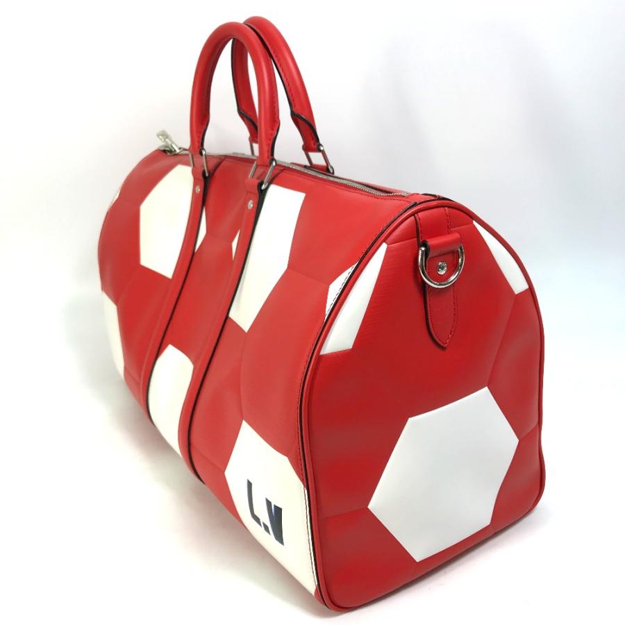 LOUIS VUITTON ルイヴィトン M52121 エピ 2018FIFAワールドカップ サッカー キーポルバンドリエール50 ボストンバッグ レッド (中古)未使用の画像