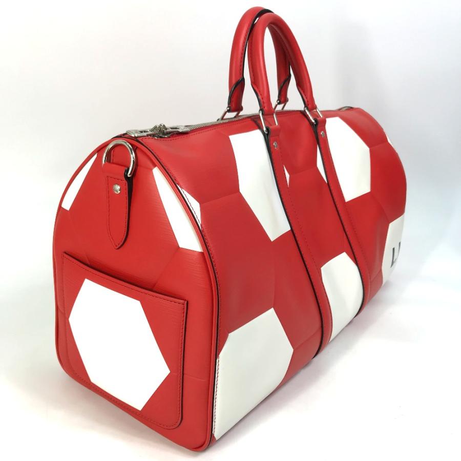 LOUIS VUITTON ルイヴィトン M52121 エピ 2018FIFAワールドカップ サッカー キーポルバンドリエール50 ボストンバッグ レッド (中古)未使用の画像