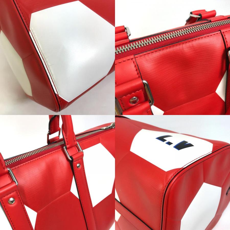 LOUIS VUITTON ルイヴィトン M52121 エピ 2018FIFAワールドカップ サッカー キーポルバンドリエール50 ボストンバッグ レッド (中古)未使用の画像