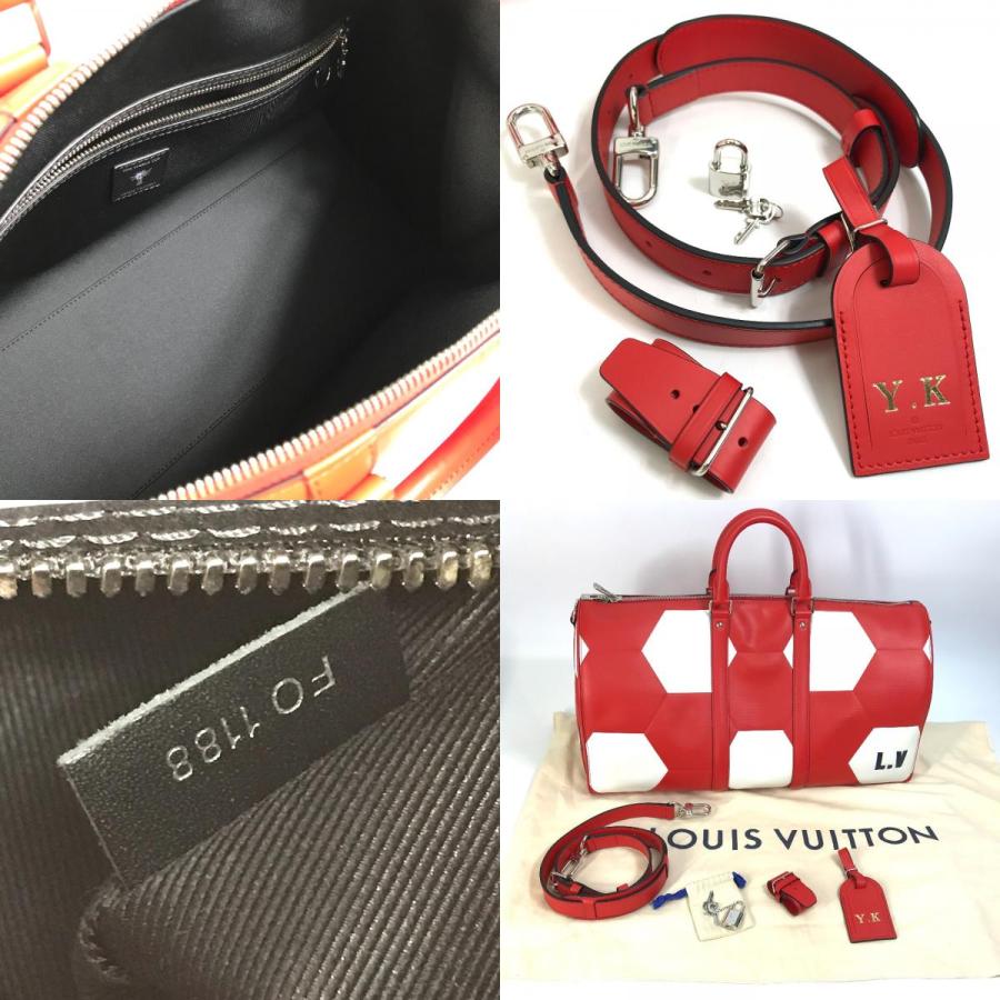 LOUIS VUITTON ルイヴィトン M52121 エピ 2018FIFAワールドカップ サッカー キーポルバンドリエール50 ボストンバッグ レッド (中古)未使用の画像