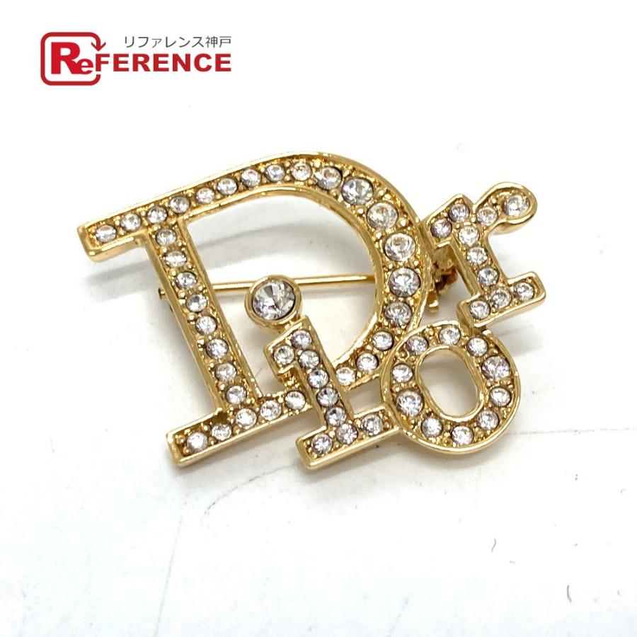 Dior ディオール ロゴ ヴィンテージ ブローチ GP ゴールド レディース【中古】 | 