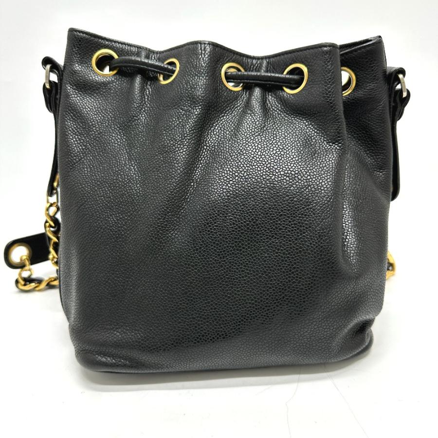 CHANEL シャネル デカココ 巾着 斜め掛け チェーン ココマーク ショルダーバッグ ブラック レディース【中古】 | CHANEL | 01