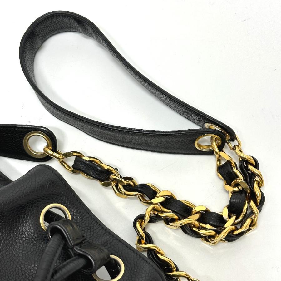 CHANEL シャネル デカココ 巾着 斜め掛け チェーン ココマーク ショルダーバッグ ブラック レディース【中古】 | CHANEL | 05