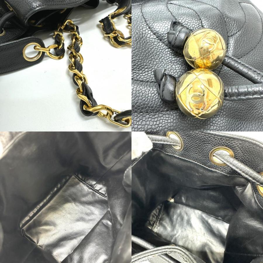 CHANEL シャネル デカココ 巾着 斜め掛け チェーン ココマーク ショルダーバッグ ブラック レディース【中古】 | CHANEL | 07