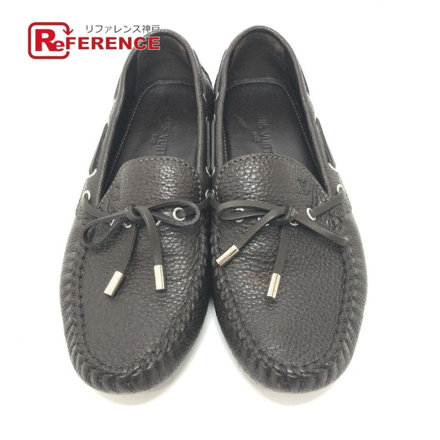 LOUIS VUITTON ルイヴィトン モカシン ドライビングシューズ ローファー ブラウン メンズ【中古】 | LOUIS VUITTON