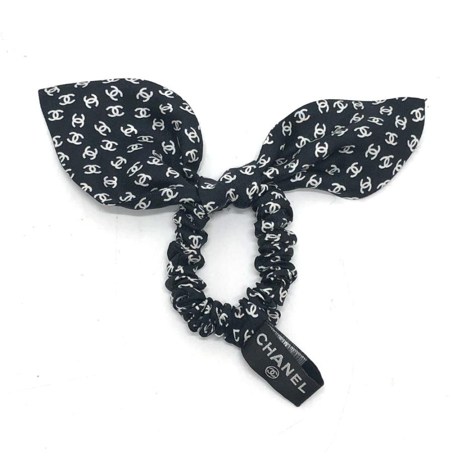 新品　未使用　CHANEL　ココマーク　シャネル　リボン　シュシュ　ヘアアクセ CHANEL （新品・未使用品）シャネル ココマーク チェーン リボン