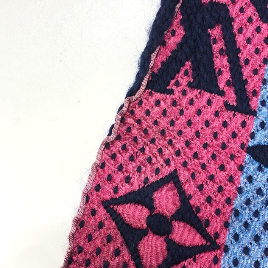 LOUIS VUITTON ルイヴィトン M70899 エシャルプ ロゴマニア レインボー モノグラム マフラー ネイビー レディース【中古】 | LOUIS VUITTON | 06