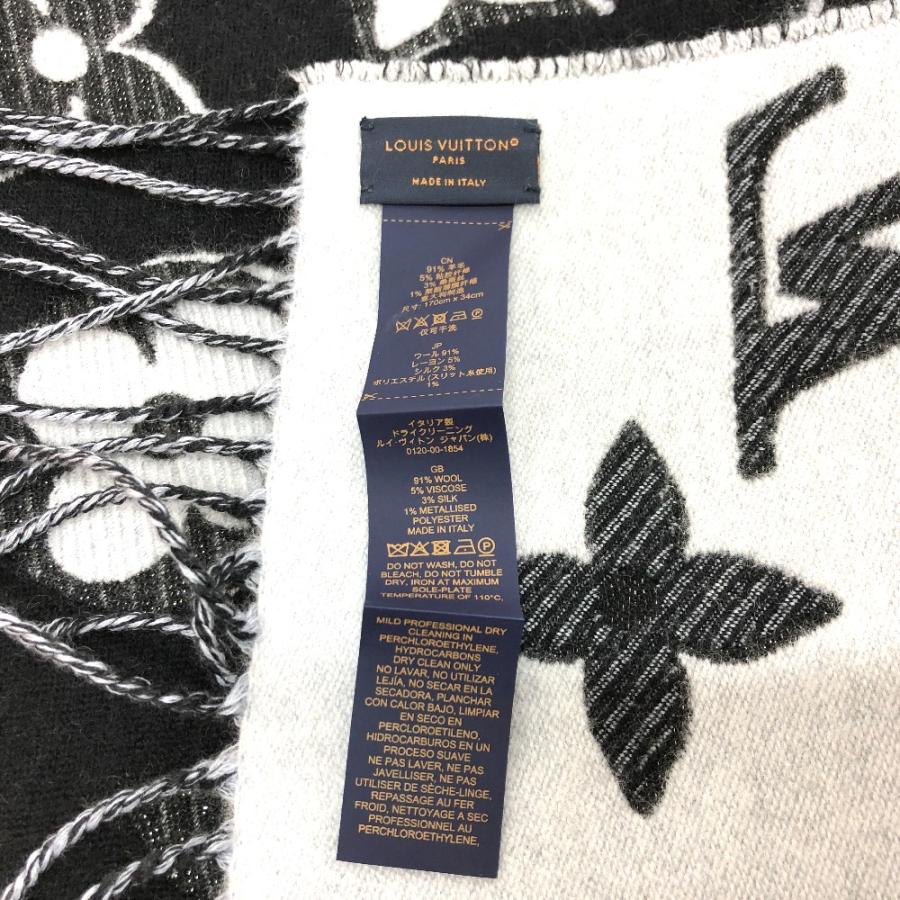 LOUIS VUITTON ルイヴィトン M78159 エセンシャル シャイン ストール エシャルプ LV マフラー ブラック レディース【中古】 | LOUIS VUITTON | 04