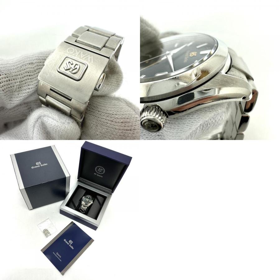 SEIKO セイコー 9F86-0AC0 25周年記念 世界限定1200本 GMT クォーツ デイト グランドセイコー 腕時計 シルバー メンズ【中古】 | SEIKO | 09