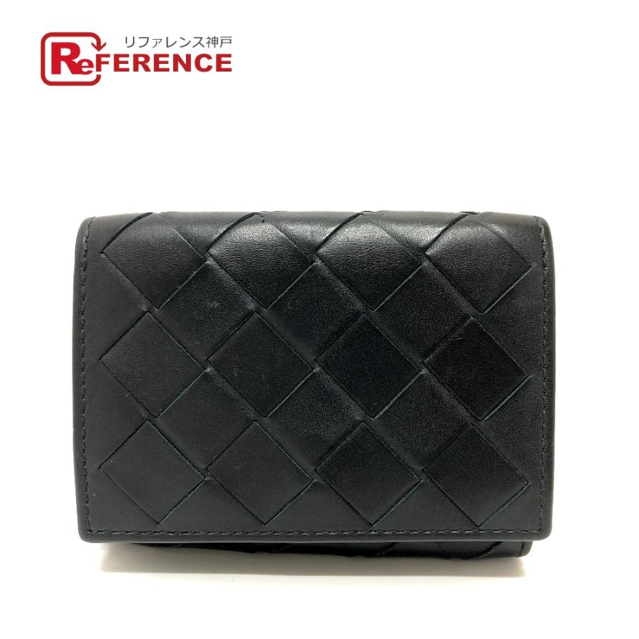 BOTTEGA VENETA ボッテガヴェネタ 592678 コンパクトウォレット コンパクト財布 イントレチャート 3つ折り財布 中古】 | 