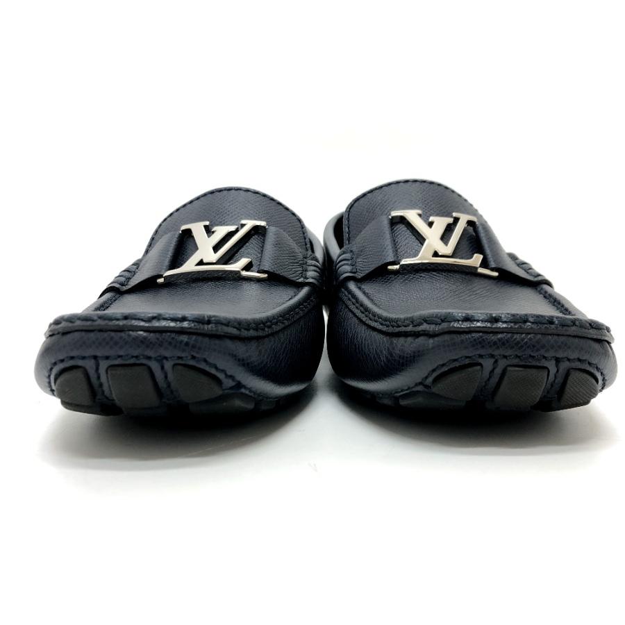 新品同様 LOUIS VUITTON ルイヴィトン モンテカルロ ビジネスシューズ ドライビングシューズ タイガ ローファー ネイビー メンズ【中古】 | LOUIS VUITTON | 02