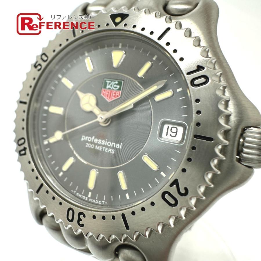 TAG HEUER タグホイヤー WG1113 セルシリーズ 200M クォーツ デイト プロフェッショナル 腕時計 シルバー メンズ【中古】 | 