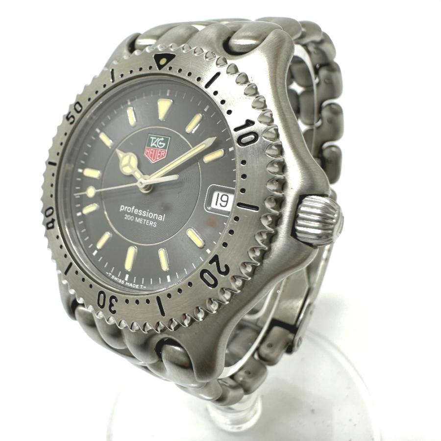 TAG HEUER タグホイヤー WG1113 セルシリーズ 200M クォーツ デイト プロフェッショナル 腕時計 シルバー メンズ【中古】 |  | 01