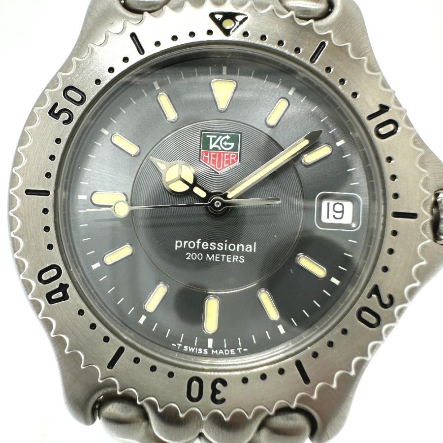 TAG HEUER タグホイヤー WG1113 セルシリーズ 200M クォーツ デイト プロフェッショナル 腕時計 シルバー メンズ【中古】 |  | 02