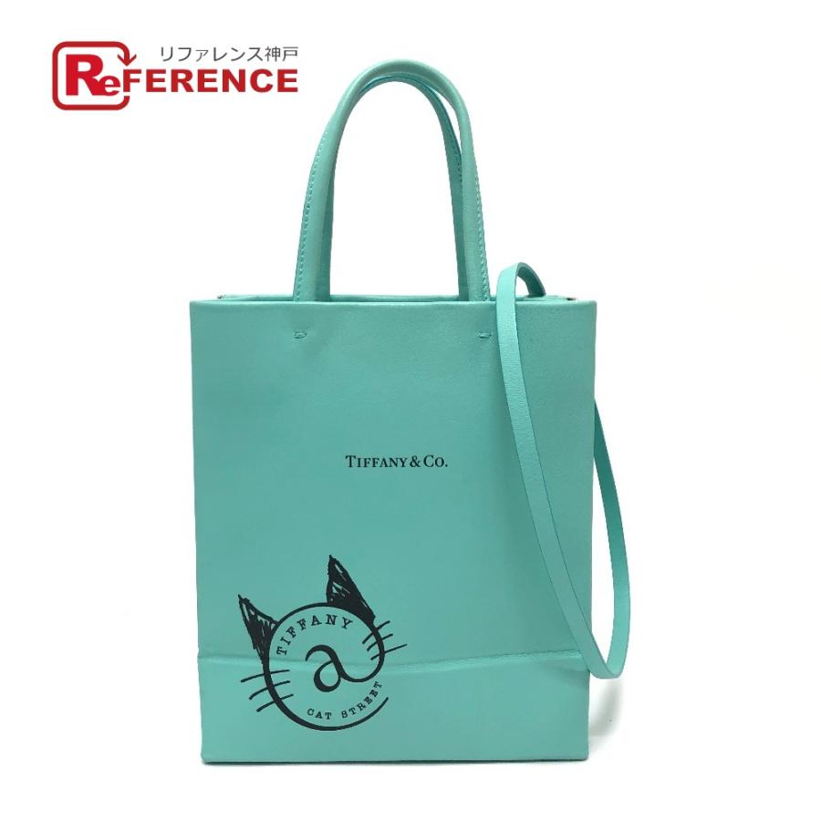 ティファニー　キャットストリート限定　ショッピングトート　スモール2wayバック TIFFANY&Co. ティファニー スモール ショッピングトート 2WAY キャット