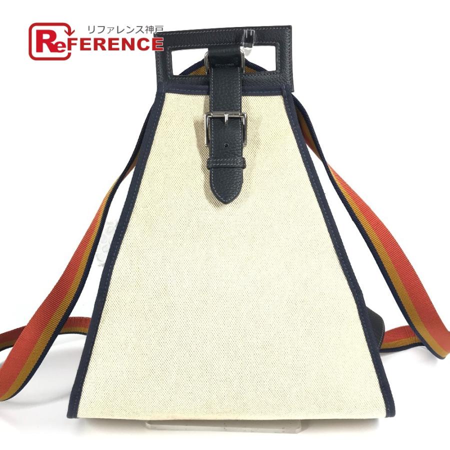 HERMES エルメス バックパック カバン  2WAYバッグ ハンドバッグ ロカバール リュックサック ベージュ ユニセックス【中古】 | HERMES