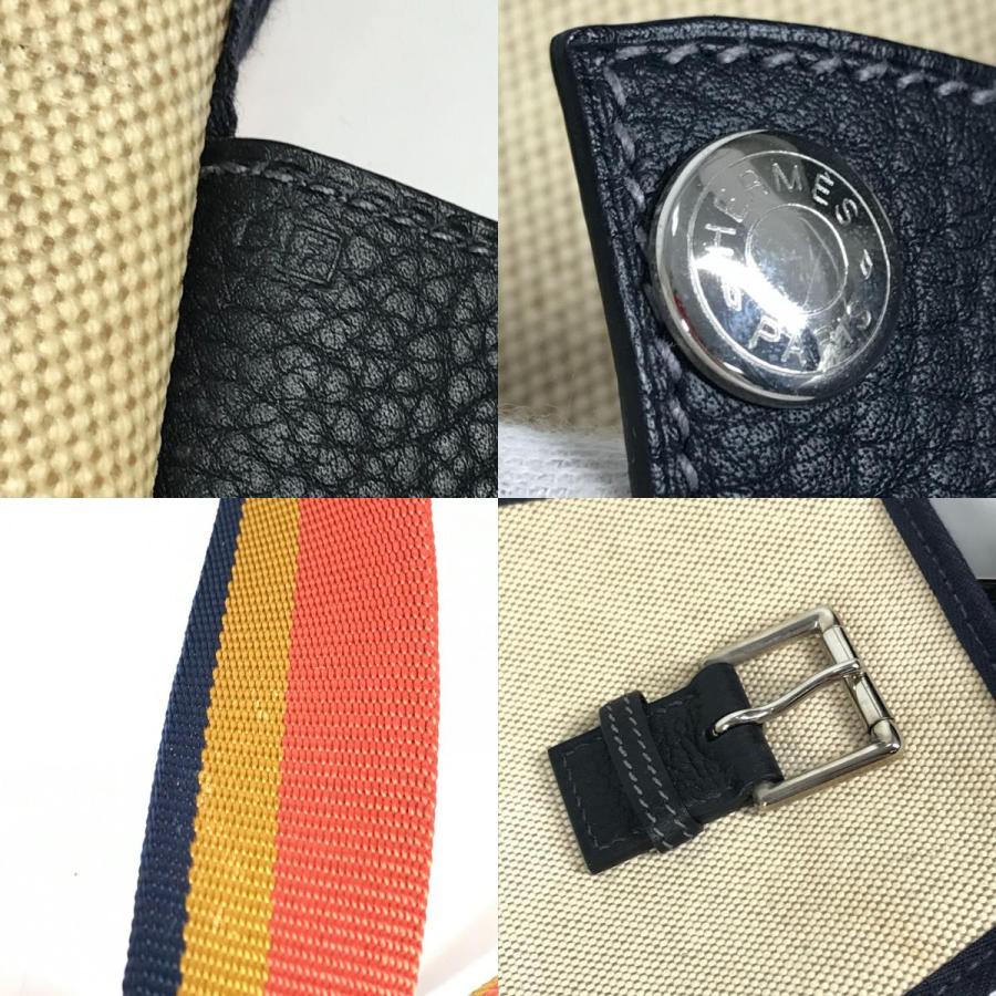 HERMES エルメス バックパック カバン  2WAYバッグ ハンドバッグ ロカバール リュックサック ベージュ ユニセックス【中古】 | HERMES | 09
