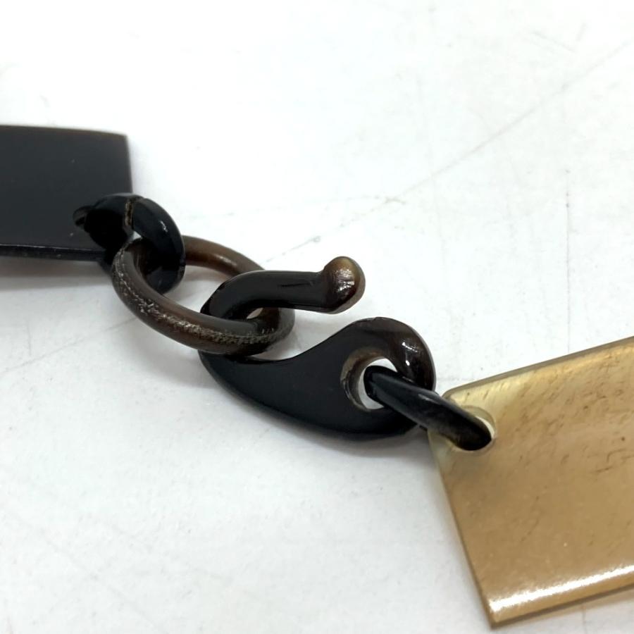 HERMES エルメス Hロゴ ディーバ DEVA アクセサリー ファッション小物 ネックレス バッファローホーン ブラウン レディース【中古】 | HERMES | 08