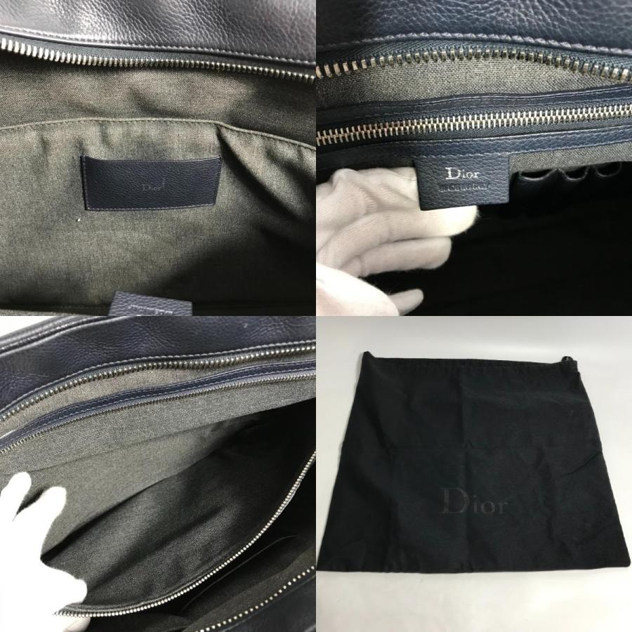 DIOR HOMME ディオール・オム ブリーフケース 2WAY カバン ショルダーバッグ ハンドバッグ ビジネスバッグ ネイビー メンズ【中古】 | Dior HOMME | 09