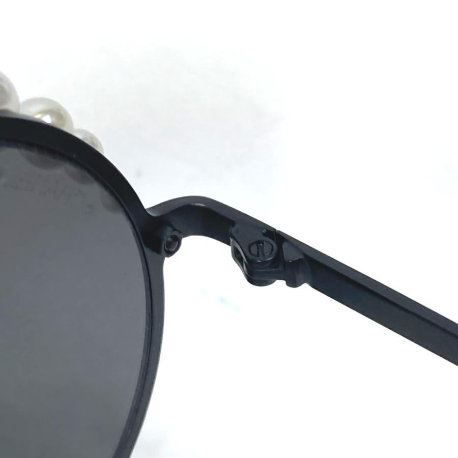CHANEL シャネル CH4234 フェイクパール 眼鏡 メガネ めがね 丸型 CC ココマーク サングラス ブラック レディース【中古】 | CHANEL | 06