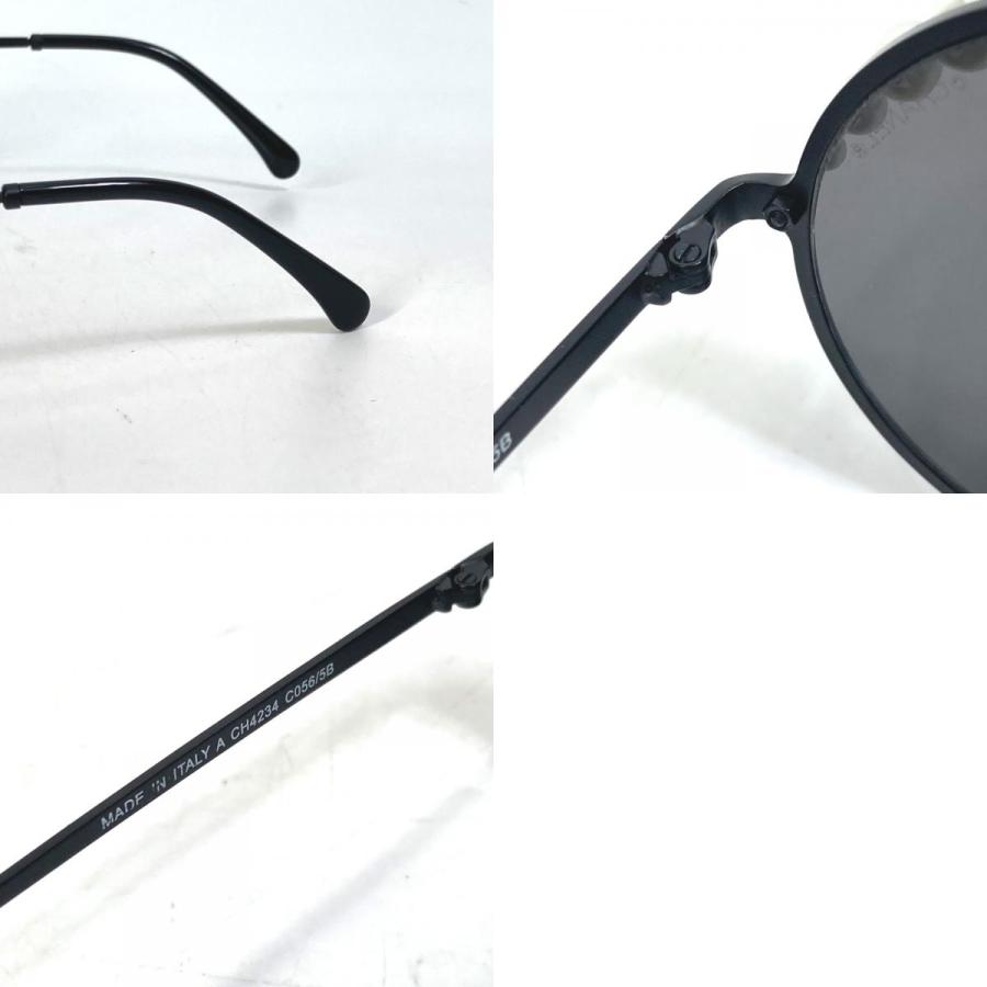 CHANEL シャネル CH4234 フェイクパール 眼鏡 メガネ めがね 丸型 CC ココマーク サングラス ブラック レディース【中古】 | CHANEL | 09
